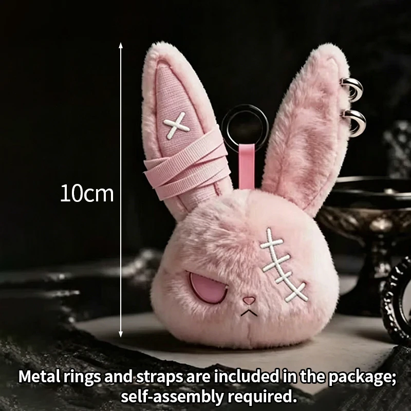 Pendentif poupée lapin sombre style horreur – Image 3