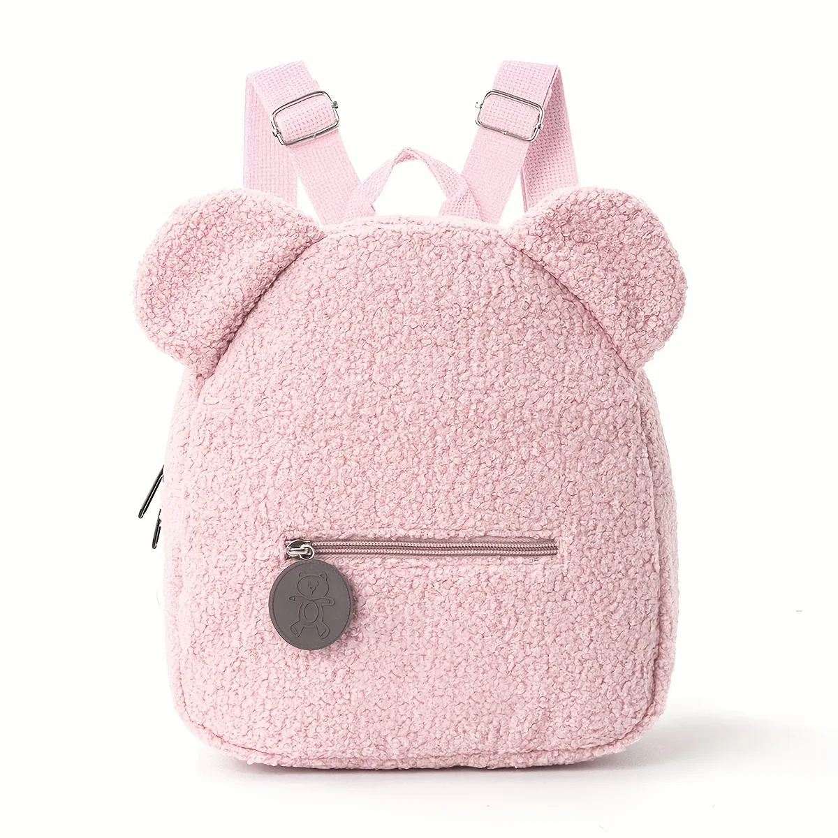 Mini-sac à dos mignon avec oreilles d'ours – Velours côtelé et peluche – Image 7