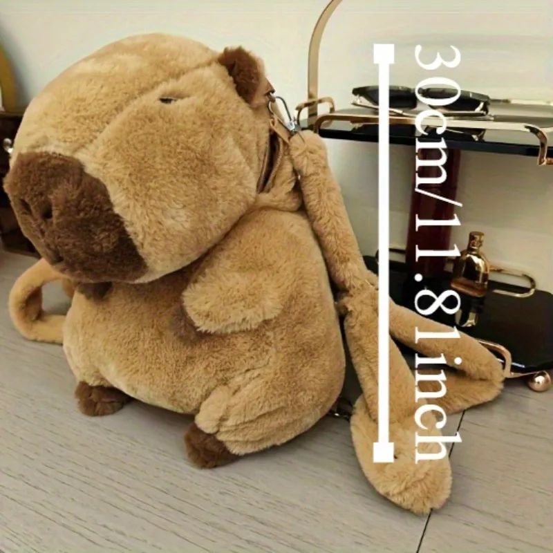 Sac à dos en peluche Capybara – Animal en peluche doux et mignon – Image 2
