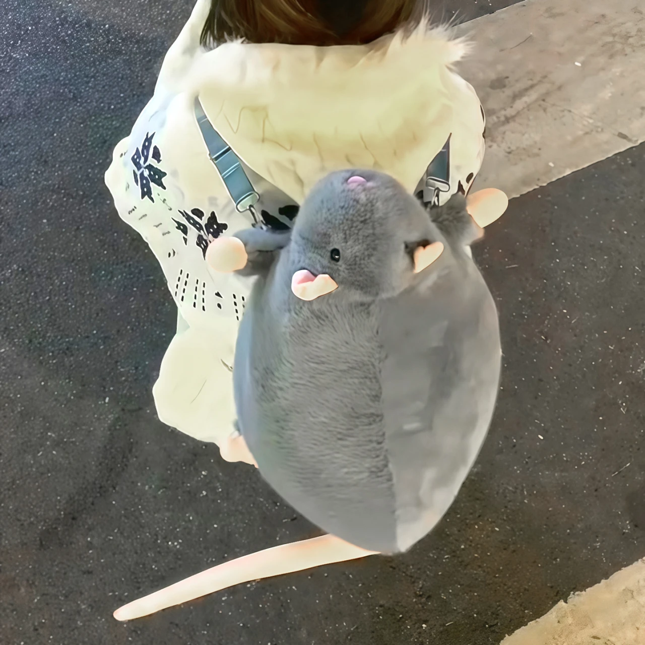 Sac à dos tendance et original, modèle en forme de souris – Image 3