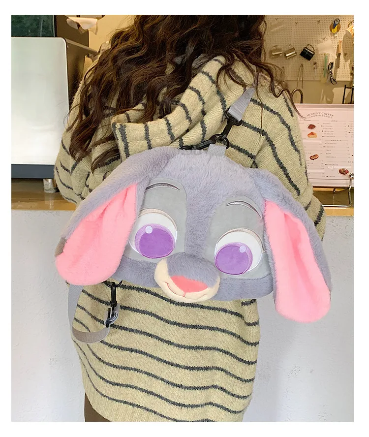 Sac à dos en peluche mignon (renard ou lapin) – Image 9