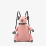 Sac à dos en peluche « Rat » style gothique punk