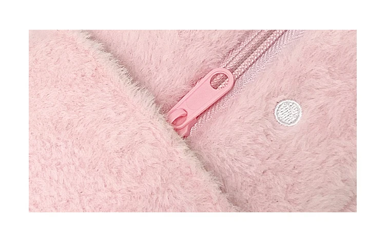 Sac à dos pour femme en peluche, style fraise – Image 5