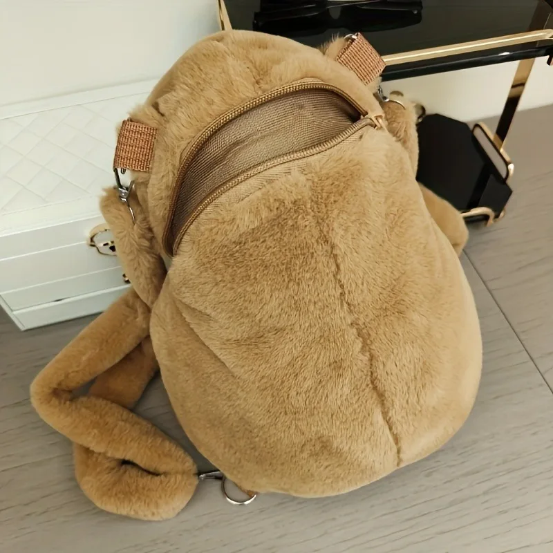 Sac à dos en peluche Capybara – Animal en peluche doux et mignon – Image 3