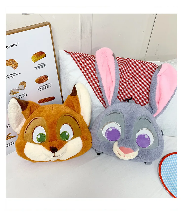 Sac à dos en peluche mignon (renard ou lapin) – Image 11