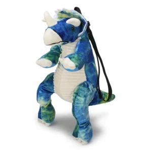 Sac à dos dinosaure en peluche, motif tyrannosaure, idéal pour l'hiver.