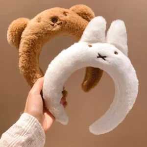 Serre-tête Miffy mignon en velours, accessoire pour cheveux pour filles.
