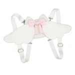 Sac à dos en peluche pour filles avec ailes d'ange