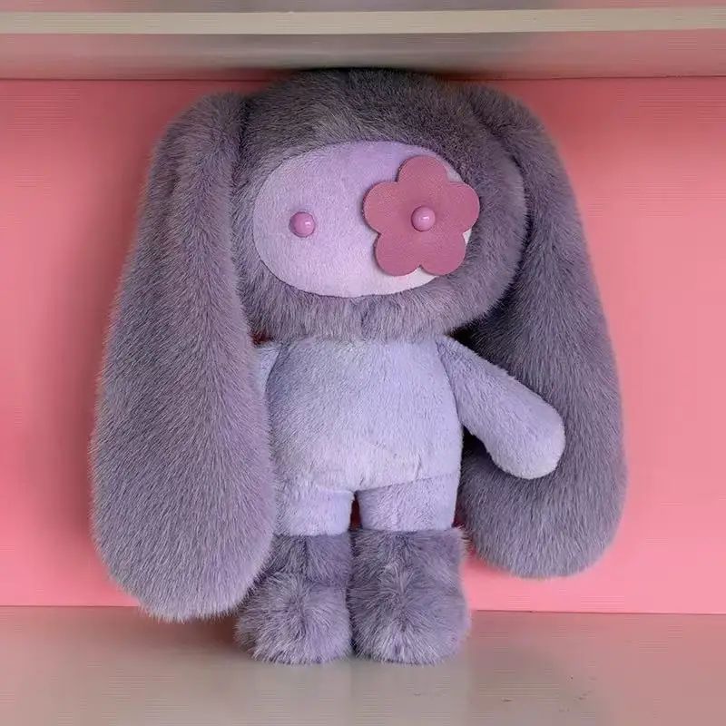 Porte-clés peluche JUJU Bunny – Lapin en peluche aux yeux fleuris – Image 13