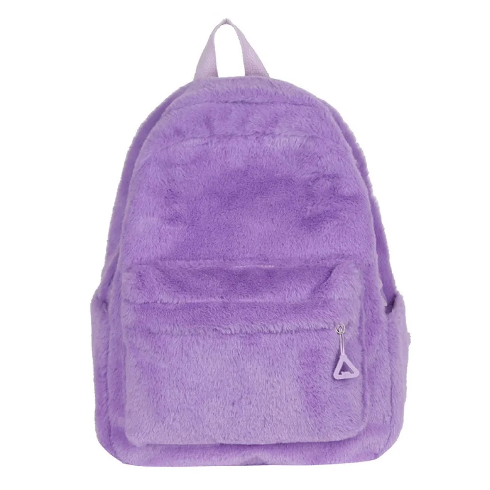 Sac à dos léger de couleur unie pour étudiante – Image 12