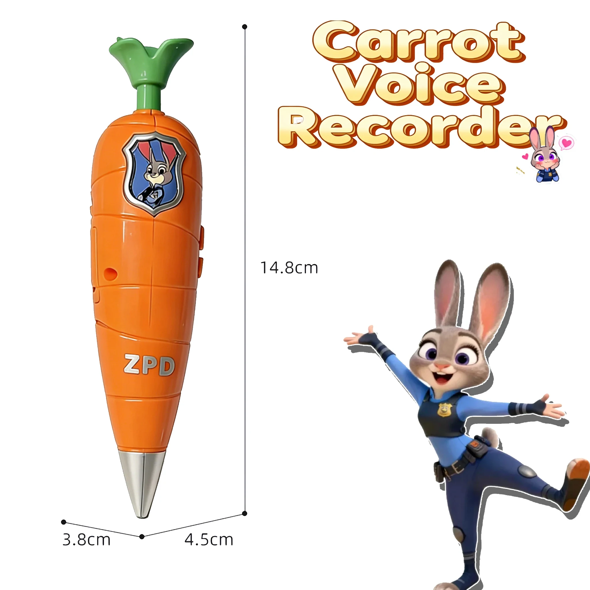 Tour de cou et stylo enregistreur en forme de carotte – Image 8