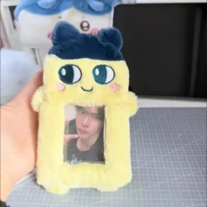 Porte-carte en peluche japonaise –  Étui mignon pour carte d'étudiant