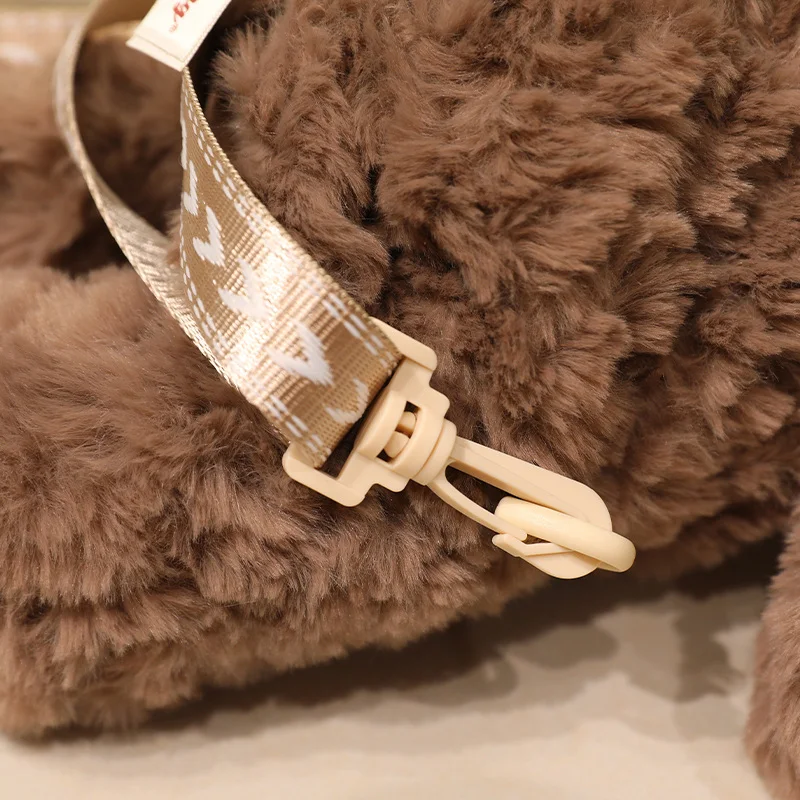 Sac à dos en peluche Kawaii de 40 cm en forme de mouton frisé – Image 10