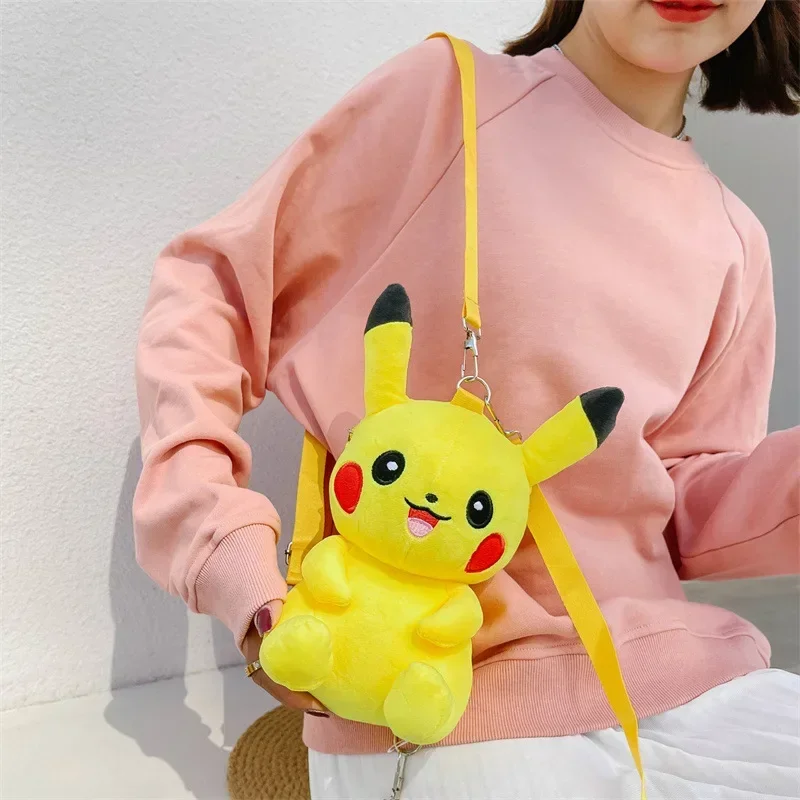 Sac à dos en peluche Pikachu 30 cm – Style anime japonais, pour filles. – Image 2