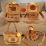 Adorable sac à dos en peluche Capybara
