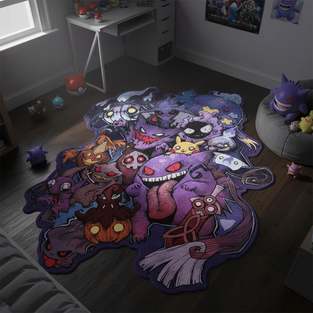 Tapis Pokémon style anime – Décoration pour salle de jeux – Image 4