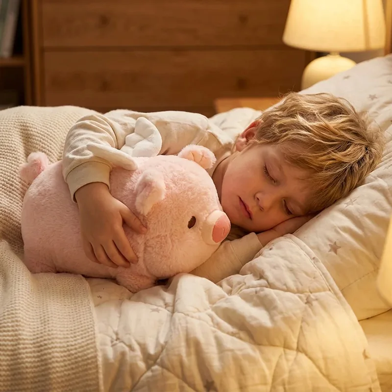 Peluche cochon volant rose de 20 cm – Peluche ailé et tout doux. – Image 4