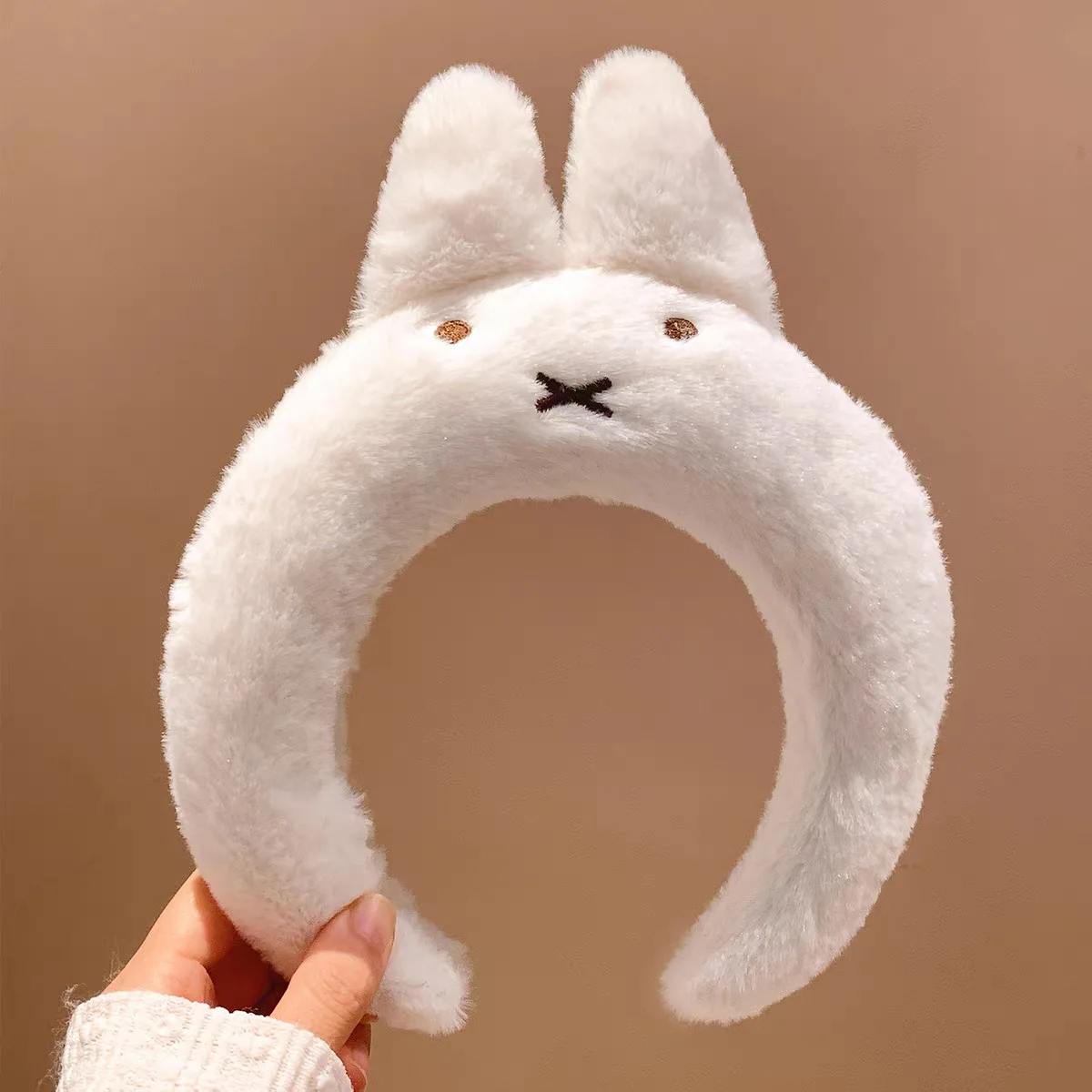 Serre-tête Miffy mignon en velours, accessoire pour cheveux pour filles. – Image 3