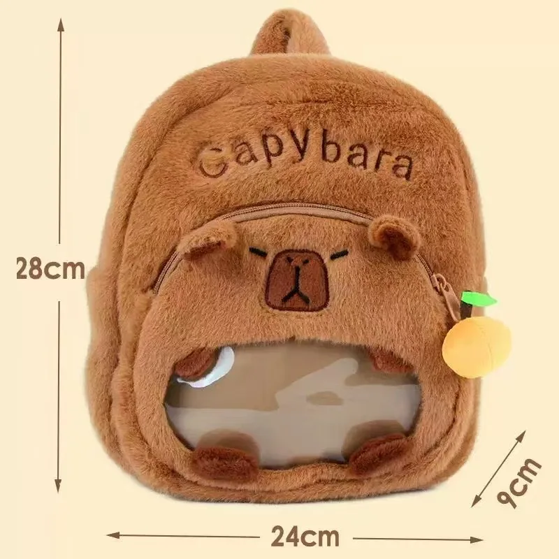 Sac à dos en peluche Capybara – Animal en peluche doux et mignon – Image 10