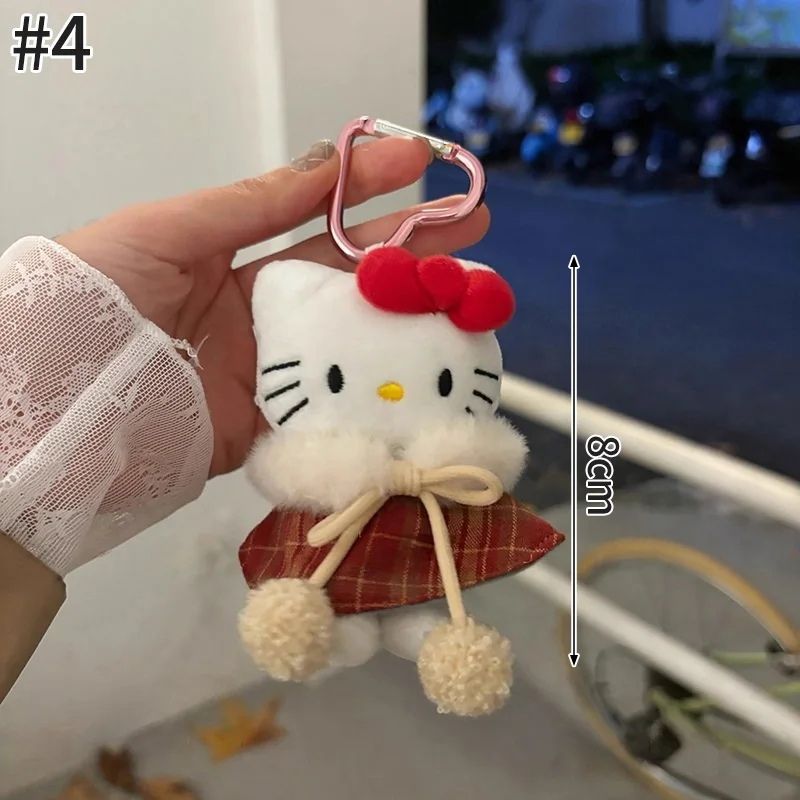 Adorable porte-clés en peluche Hello Kitty, breloque à suspendre pour sac – Image 18