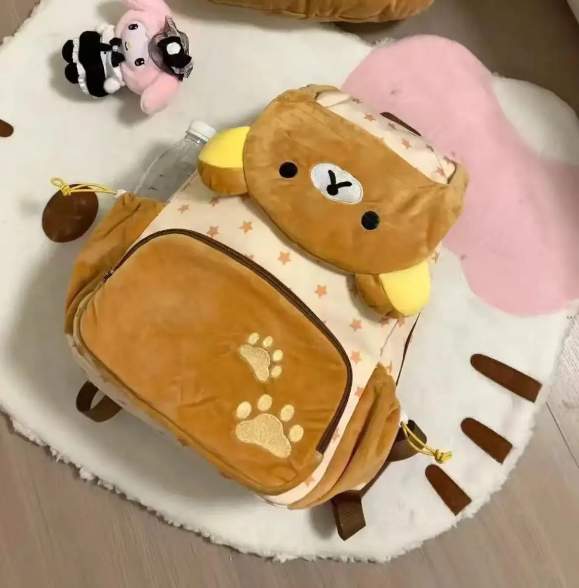 Adorable sac à dos Rilakkuma (style japonais) à ouverture complète – Image 6
