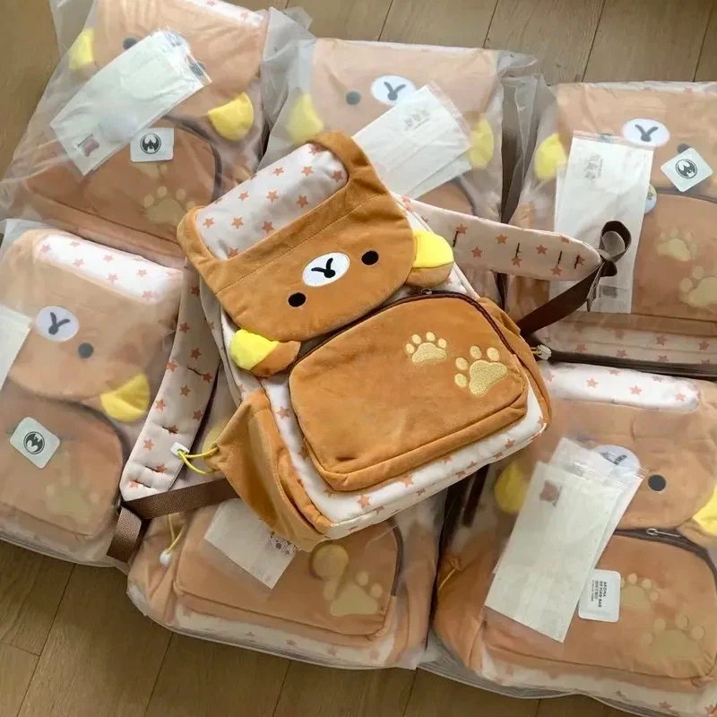Adorable sac à dos Rilakkuma (style japonais) à ouverture complète – Image 2