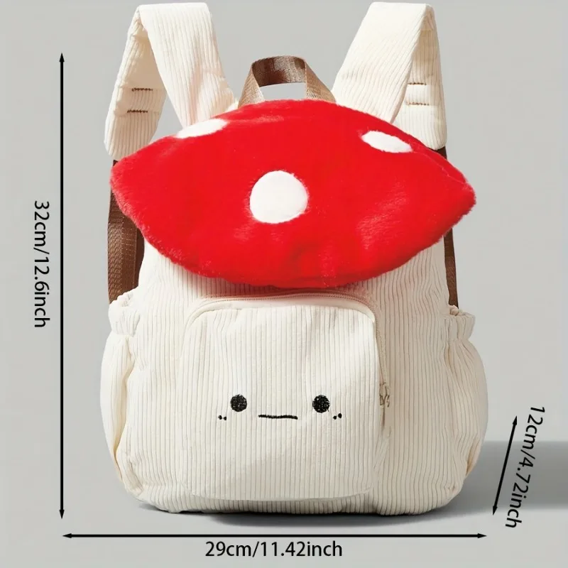 Sac à dos fantaisie pour femme en forme de champignon – Image 2