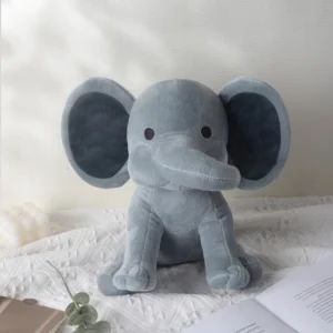 Éléphant en peluche douce de 25 cm (9,84 po)