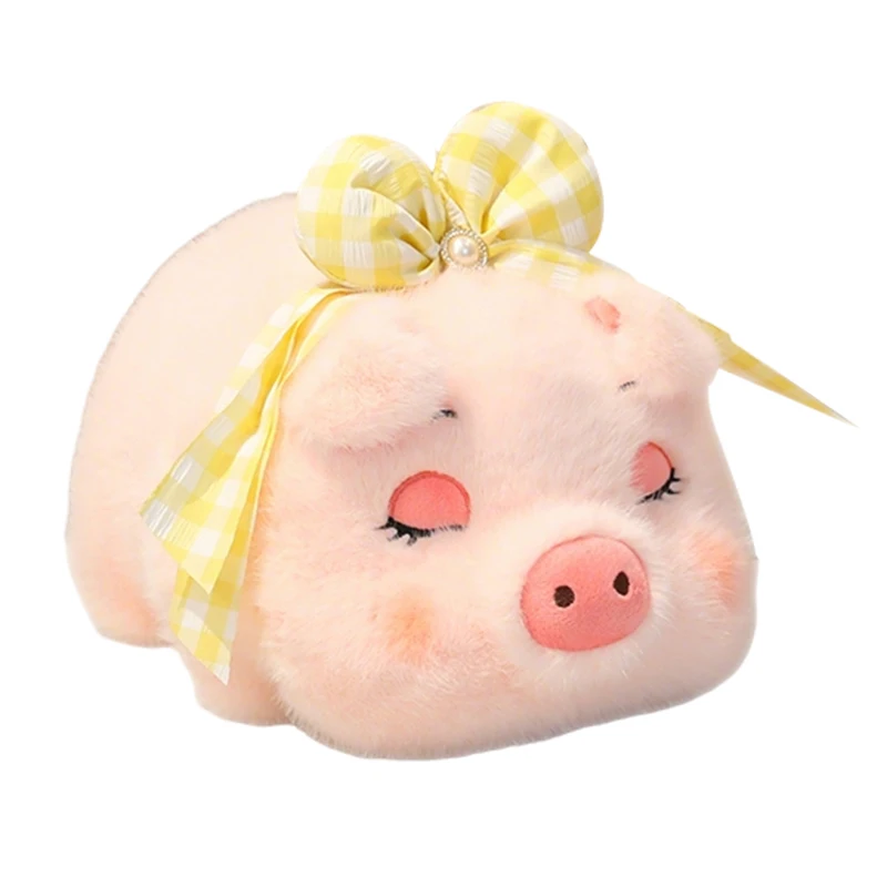 Peluche cochon rose allongé (20-60 cm) – Peluche style kawaii. – Image 13