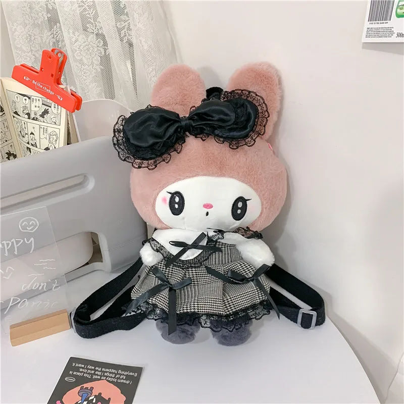 Grand sac à dos en peluche My Melody Kuromi – Image 2