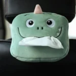 Boîte à mouchoirs pour voiture en forme d'animal en peluche mignon.