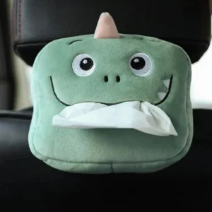 Boîte à mouchoirs pour voiture en forme d'animal en peluche mignon.