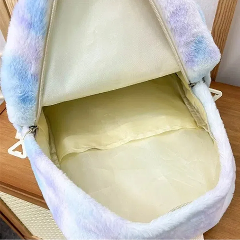 Sac à dos léger de couleur unie pour étudiante – Image 13