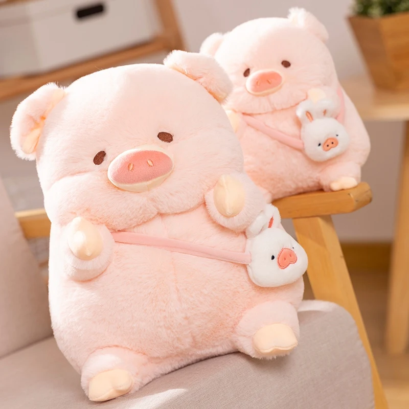 Peluche cochon Kawaii de 30 cm – Cochon allongé, coussin de sommeil. – Image 11
