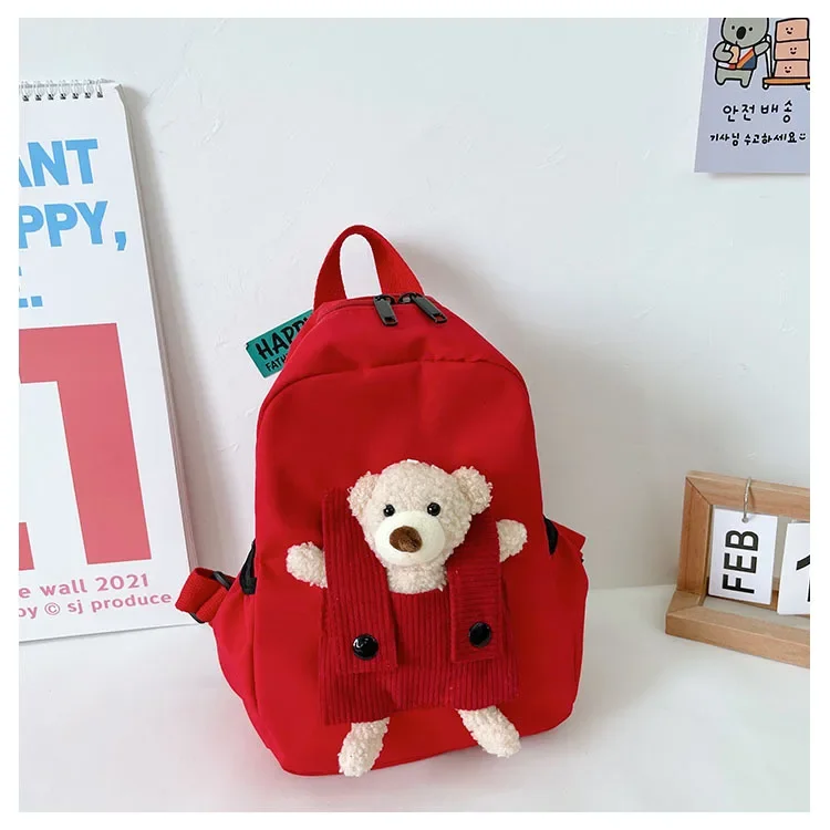 Adorable sac à dos en peluche en forme d'ours pour tout-petits – Image 5
