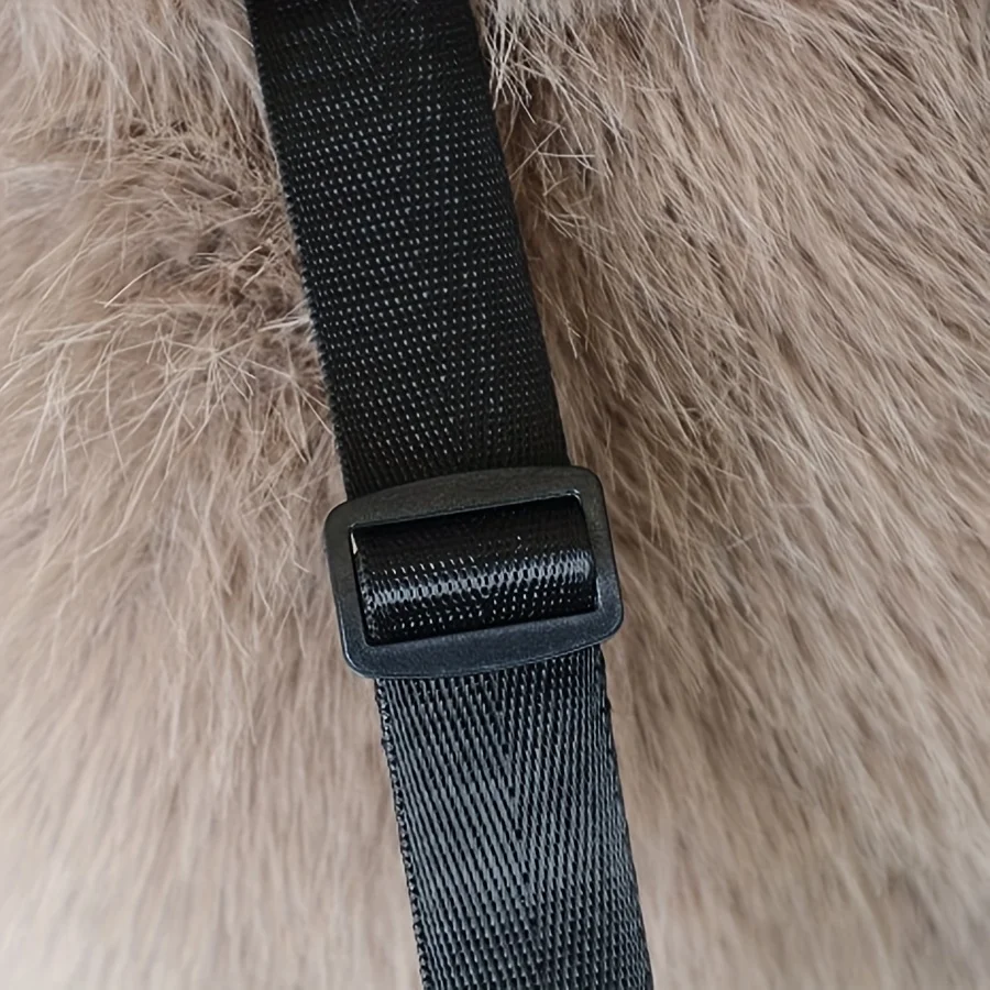 Mini-sac à dos pour femme en fausse fourrure douce – Image 15