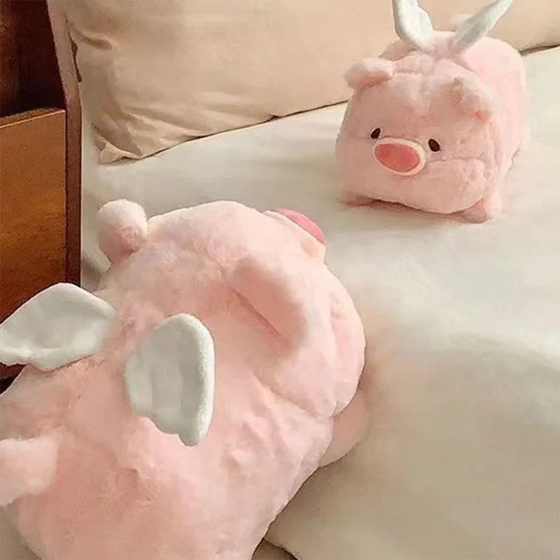 Peluche cochon volant rose de 20 cm – Peluche ailé et tout doux. – Image 3