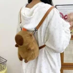 Capybara Plush Backpack Kawaii Fashion Plushie Doll Fur Bag Children's
