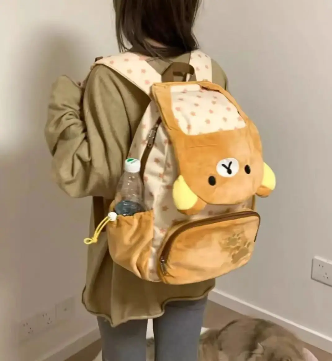 Adorable sac à dos Rilakkuma (style japonais) à ouverture complète – Image 8