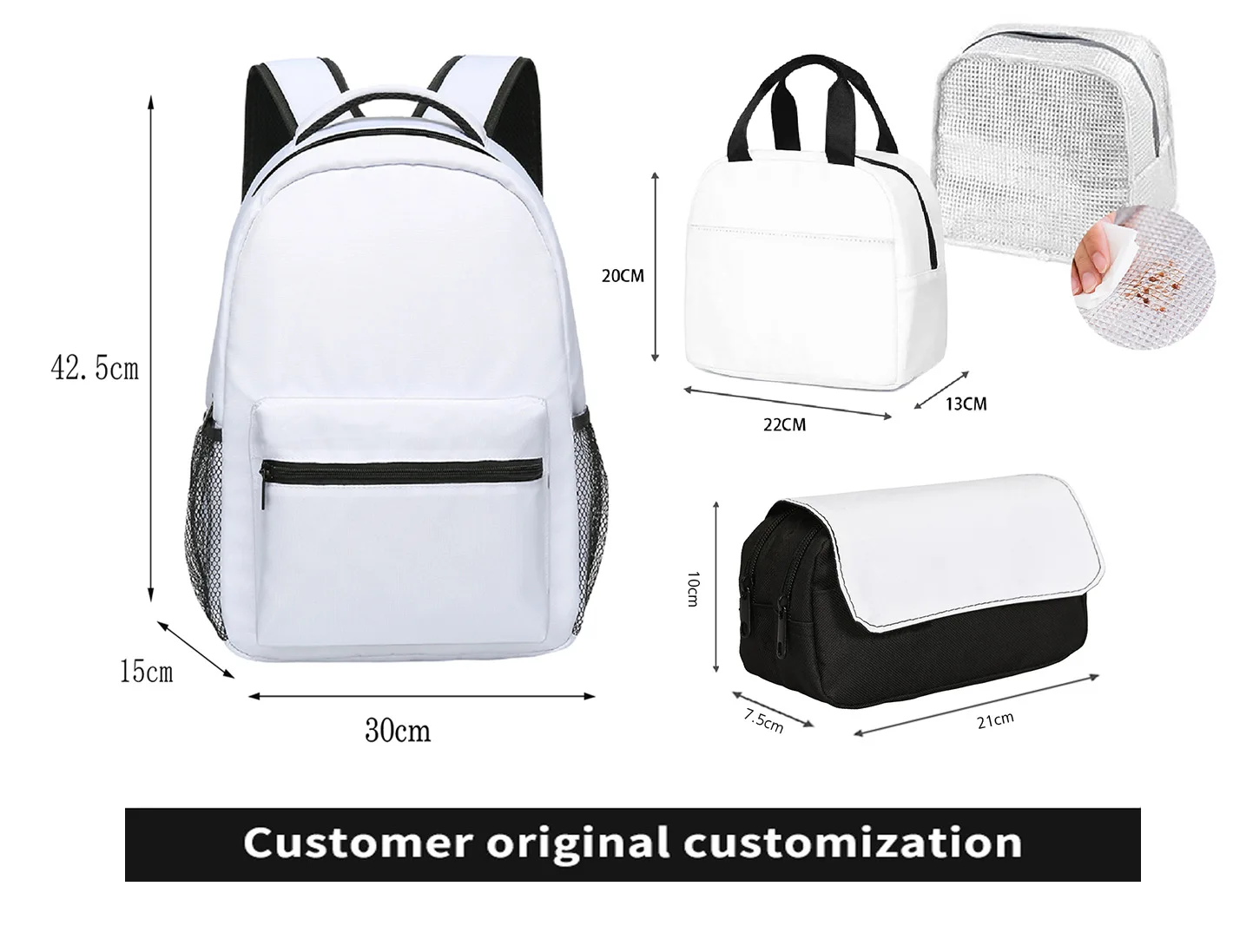 Ensemble de 3 pièces pour étudiants : sac à dos (pour ordinateur portable) – Image 21