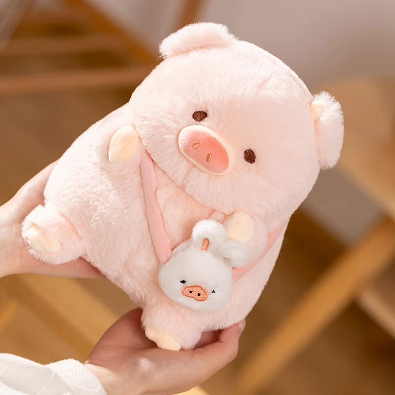 Peluche cochon Kawaii de 30 cm – Cochon allongé, coussin de sommeil. – Image 7