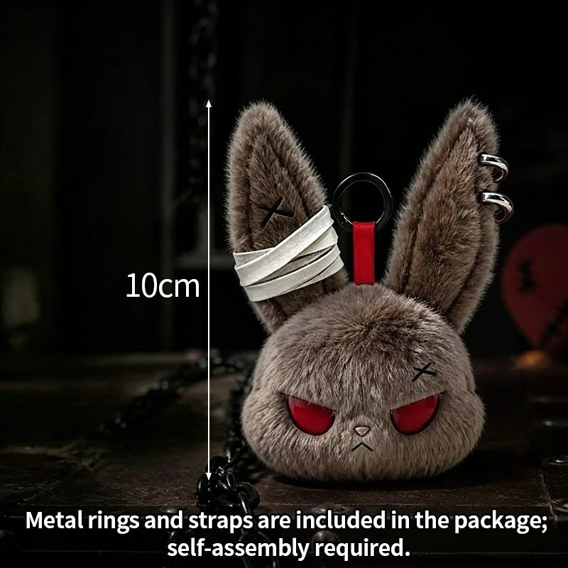 Pendentif poupée lapin sombre style horreur – Image 9