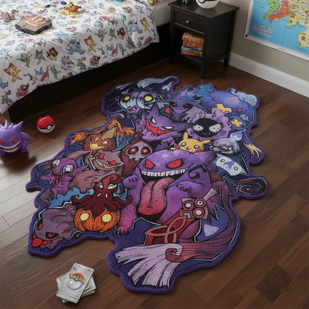 Tapis Pokémon style anime – Décoration pour salle de jeux – Image 2