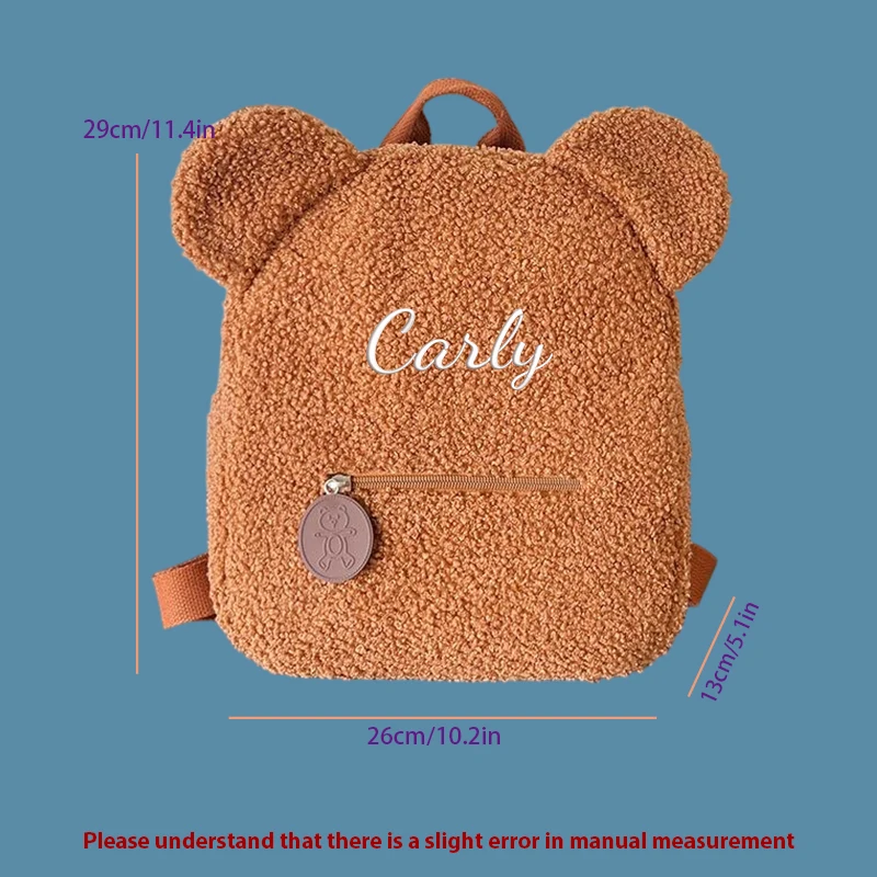 Sac à dos décontracté pour enfant, modèle ours en peluche – Image 11