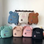 Sac à dos décontracté pour enfant, modèle ours en peluche