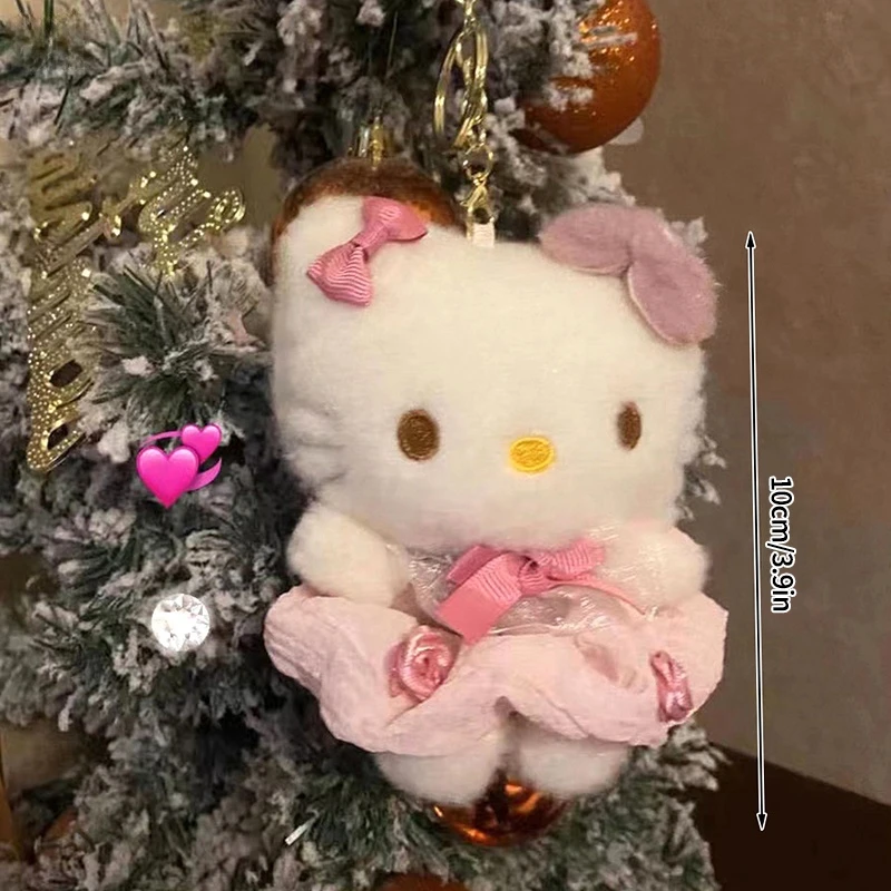 Adorable porte-clés en peluche Hello Kitty, breloque à suspendre pour sac – Image 17