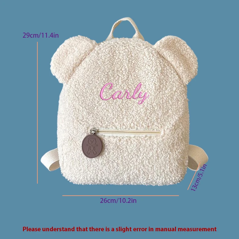 Sac à dos décontracté pour enfant, modèle ours en peluche – Image 5