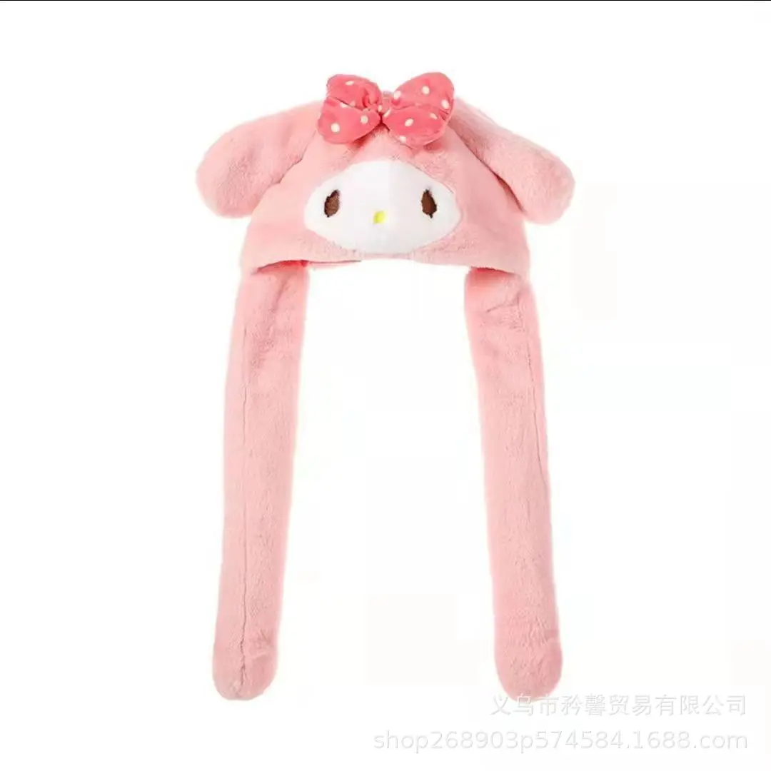 Bonnet en peluche Kuromi à oreilles mobiles – Image 5