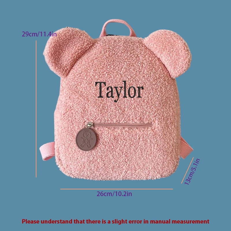 Sac à dos décontracté pour enfant, modèle ours en peluche – Image 6
