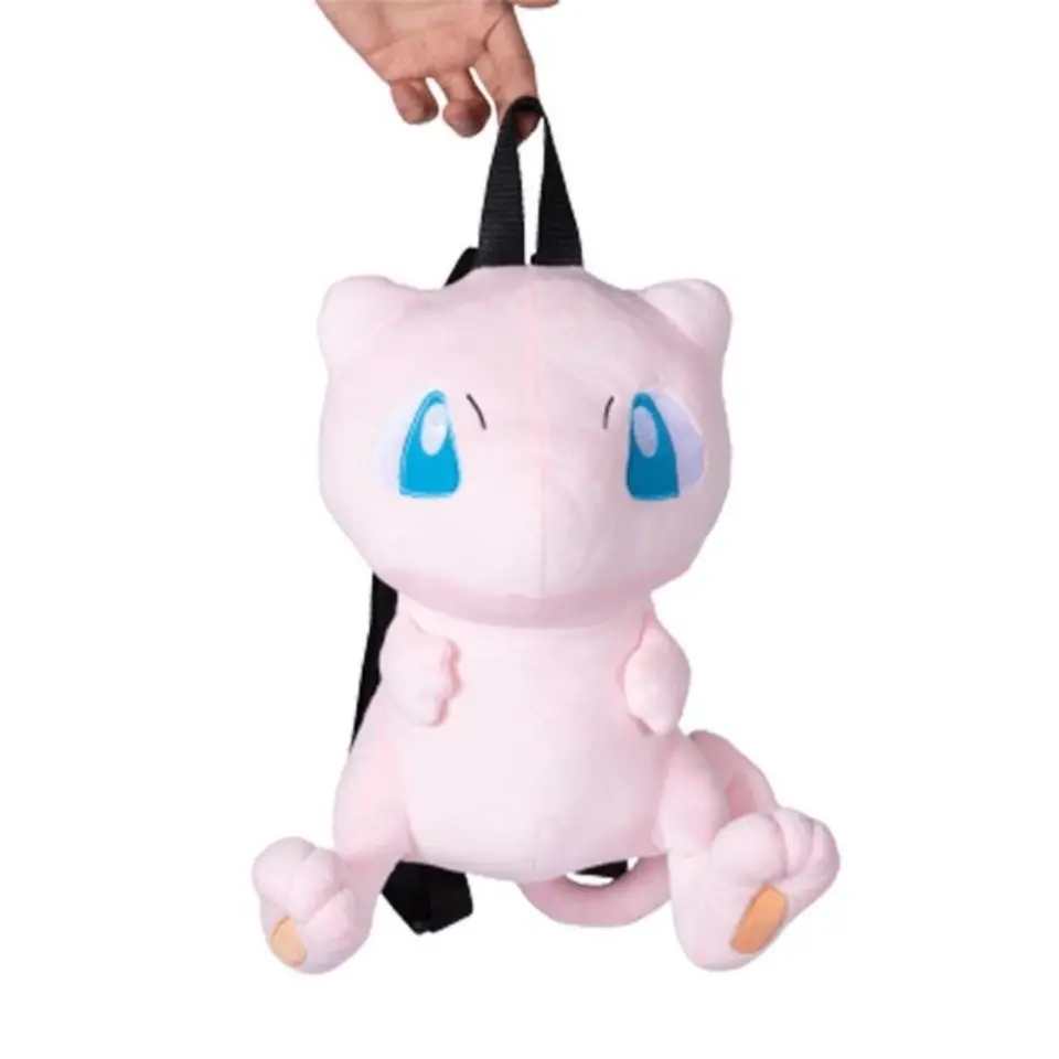 Sac à dos en peluche Pokémon Mew, sac d'école.